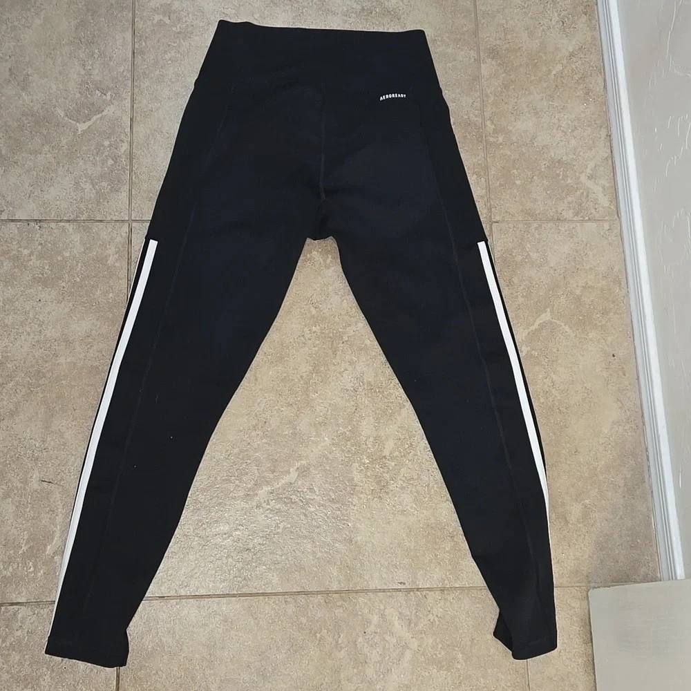 Adidas Kids Black Leggings Aeroready